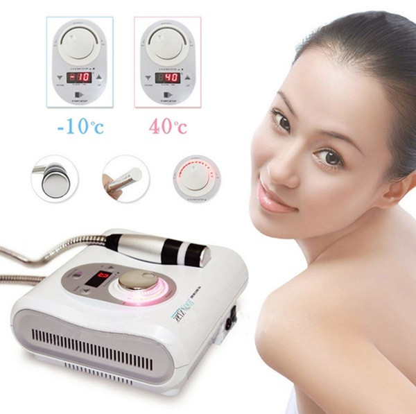 2 in 1 No Needle Free Mesotherapy Electroporation Needle Free Hot Cool Cold Hammer Skin Rejuvenation Wrinkle Removal Facial Lift Machine