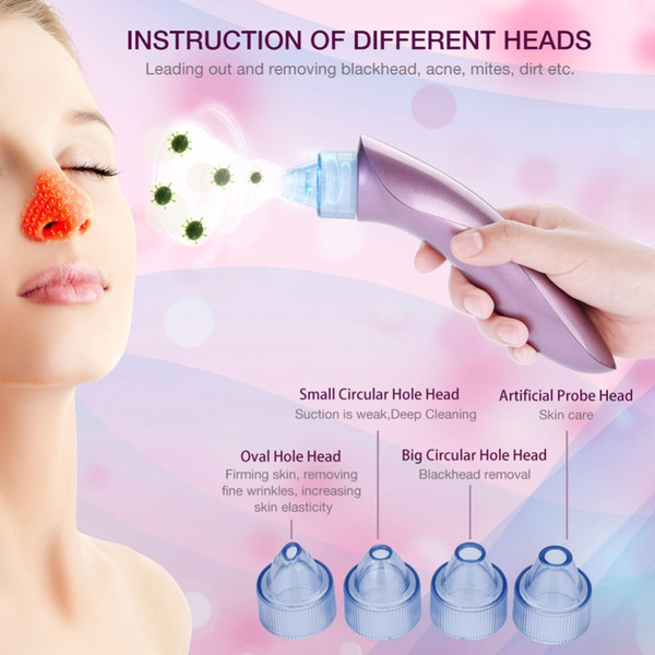 Vacuum Pore Cleaner Face Cleaning Blackhead Removal Suction Black Spot Cleaner Facial Cleansing Cosmetology Face Machine