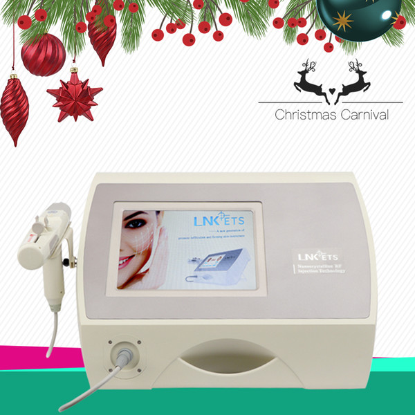 2019 Newest No Needle Mesotherapy Facial Machine For Skin Rejuvenation Wrinkle Removal With Diamond Dermabrasion RF Microcurrent Cooling