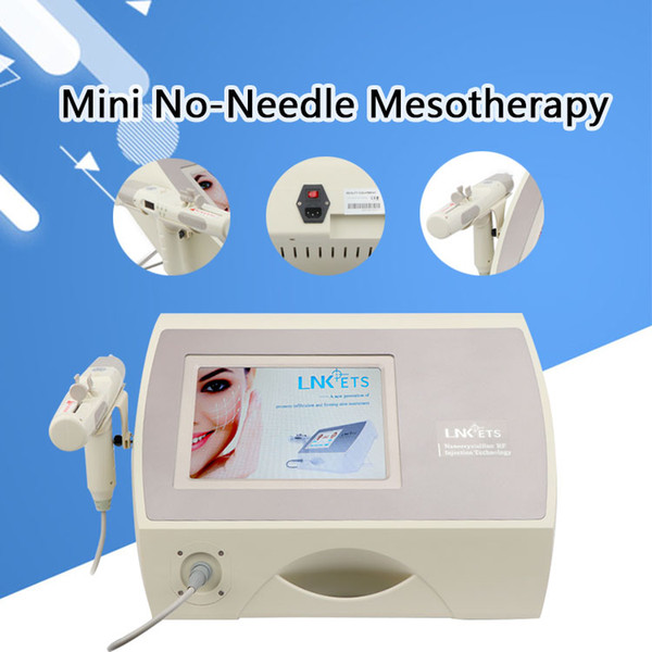 2019 Newest No Needle Mesotherapy Facial Machine For Skin Rejuvenation Wrinkle Removal With Diamond Dermabrasion RF Microcurrent Cooling