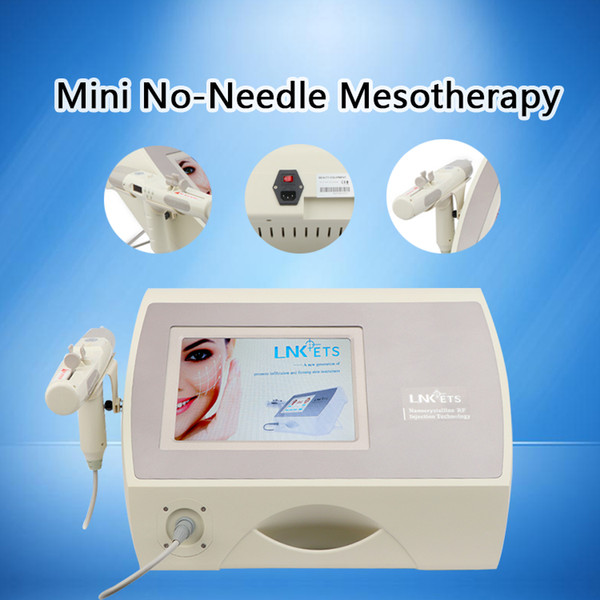 2019 Newest No Needle Mesotherapy Facial Machine For Skin Rejuvenation Wrinkle Removal With Diamond Dermabrasion RF Microcurrent Cooling