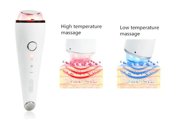 Ultrasonic Hot Cold Hammer Vibration SPA Face Eye Massager LED Photon Rechargeable Beauty Skin Care Anti Lines Wrinkles Portable Home Use