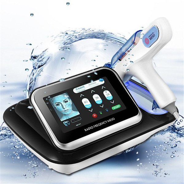 RF Facial Machines No Needle Mesotherapy Gun Water Mesogun Wrinkle Removal Water Injection 3 Color Light LED Skin Rejuvenation Salon