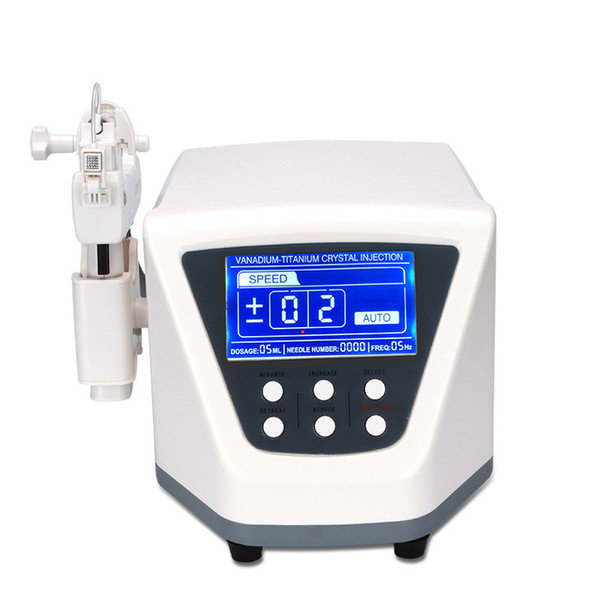 2018 No-Needle Mesotherapy Machine Vanadium Titanium Needle Free Water Injection Meso Gun For Wrinkle Removal Skin Lifting Beauty Equipment