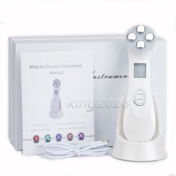 5in1 RF&EMS Radio Mesotherapy Electroporation Face Beauty Pen Radio Frequency LED Photon Face Skin Rejuvenation Remover Wrinkle