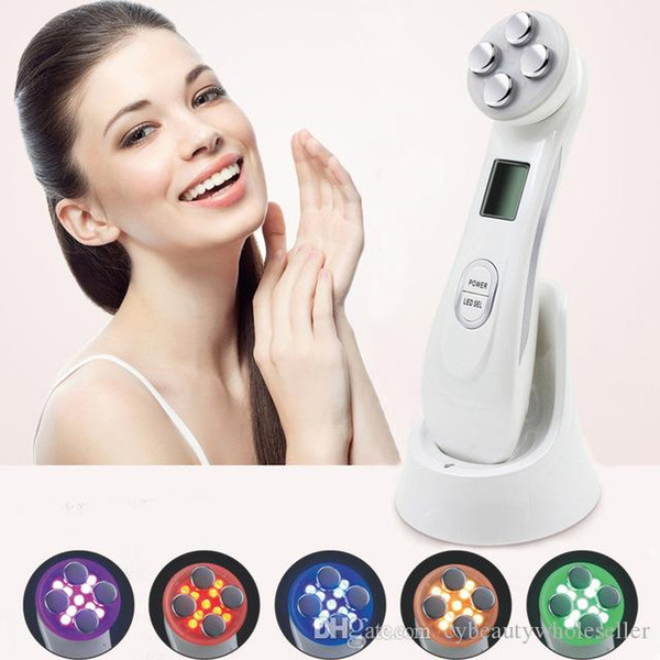 Home use Face Skin EMS Mesotherapy Electroporation RF Radio Frequency Facial LED Photon Skin Care Device Face Lift Tighten Beauty Machine