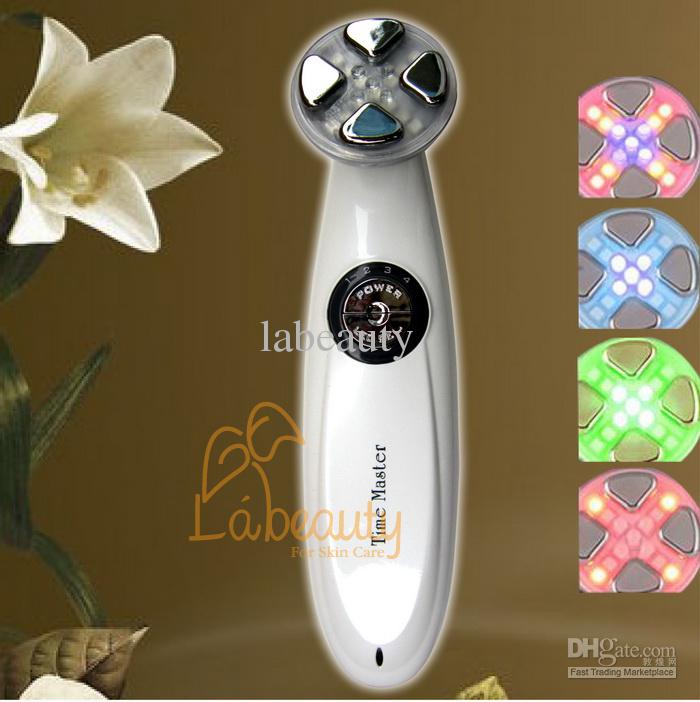 Free Shipping Time Master Skin Care Device with LED Electroporation EMS RF Needle Free 5 in 1