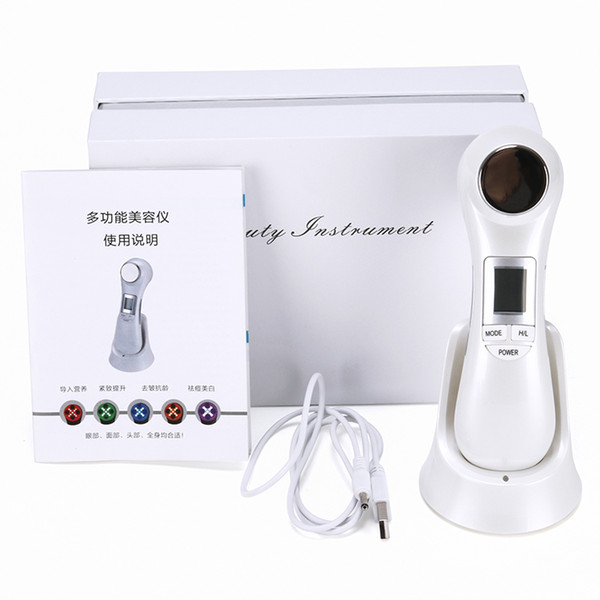 New arrival skin care needle free mesotherapy machine multifunction with led ultrasound BIO vibration massage rf facial beauty machine home