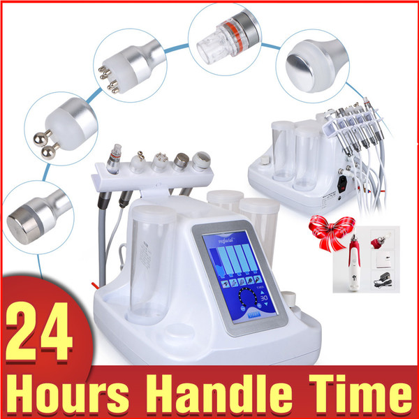 Newly Design ! 5 In 1 Hydra Dermabrasion Rf Bio-lifting Spa device Hydro Microdermabrasion Face Spa Machine+gift