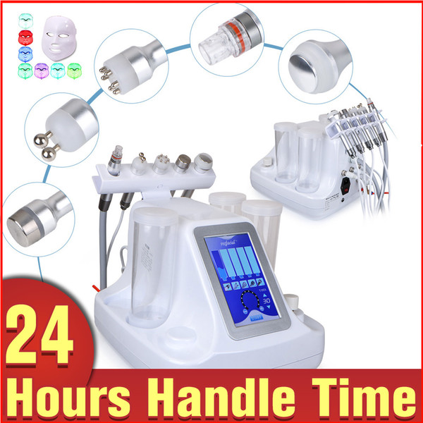 Hydra Dermabrasion RF Bio-lifting Spa Machine Hydro Microdermabrasion skin care beauty Machine cooling Ultrasonic skin rejuvenaiton+led mask