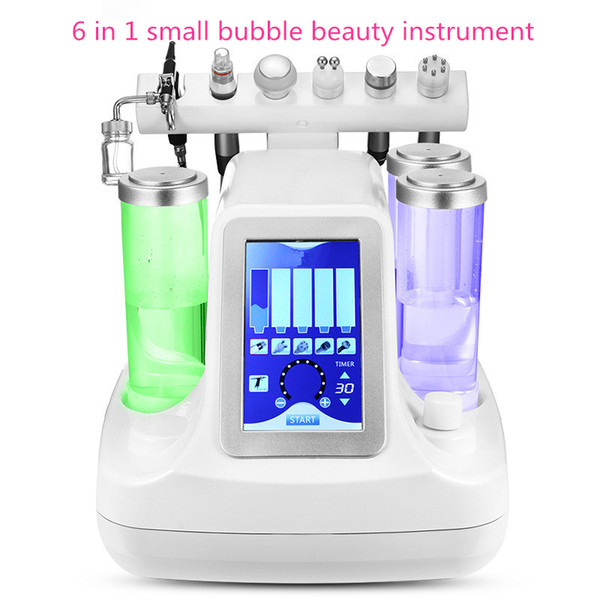 Hot Sale 6 In 1 Vacuum face cleaning Hydro Dermabrasion Water Oxygen Jet Peel Machine for Vacuum Pore Cleaner Facial Care Beauty Machine