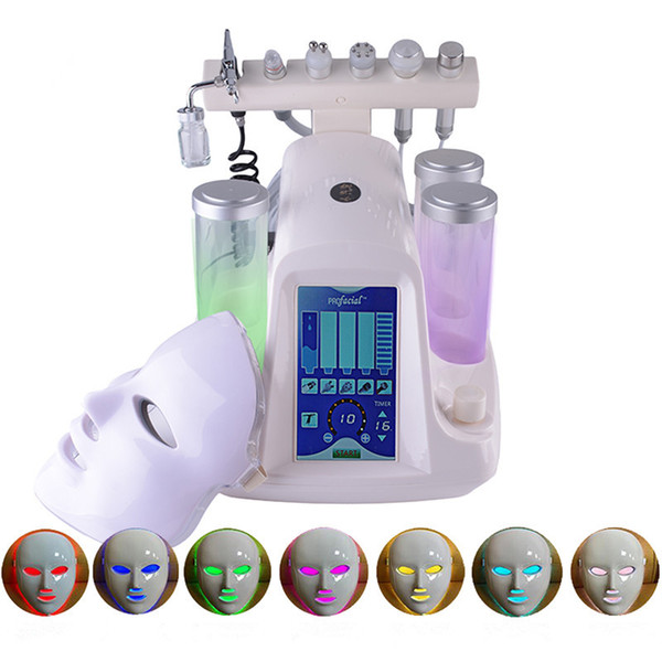 7 in 1 Water oxygen jet peel oxygen spray water dermabrasion bio facial mask Small bubble beauty equipment