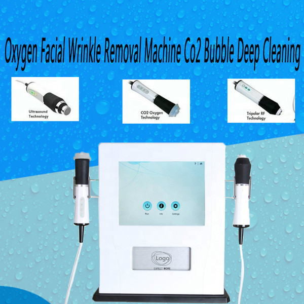 NEW Salon Facial Skin Care Machine portable oxygen facial wrinkle removal machine co2 bubble deep cleaning RF Ultrasonic beauty machine