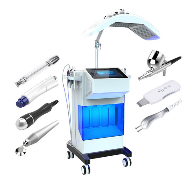 2018 New Version !!!8in 1 multifunction hydra facial machine oxygen jet peel Hydro Dermabrasion Facial Machine bio diamond skin care equipm