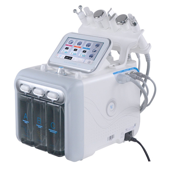 6 in 1 Hydra Dermabrasion RF Facial Skin Lifting Deep Cleaning H2O2 Oxygen Jet Peel Machine