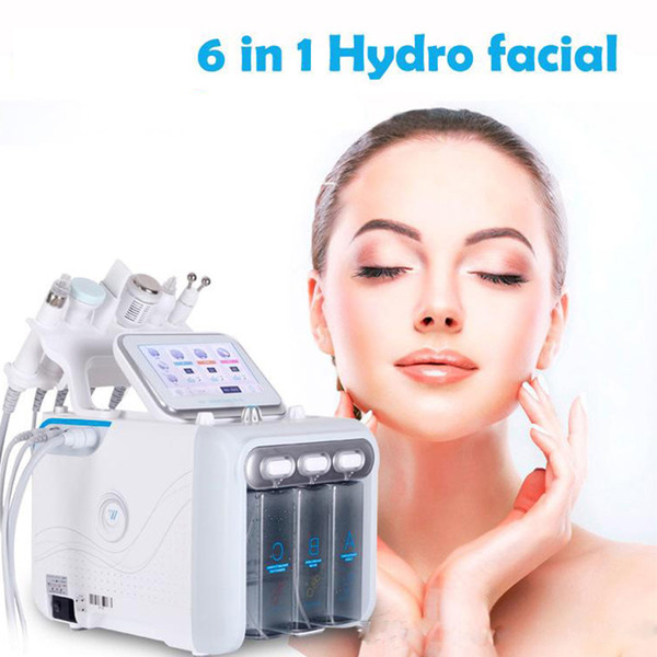 2019 Hot Selling 6 in 1 Water Hydro Microdermabrasion Facial Skin Peeling Machine Ult Skin Rejuvention BIO RF Face Lift Deep Cleaning