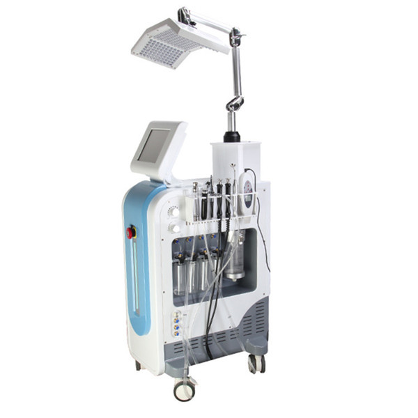 SP600 Multifunction Galvanic Microcurrent 7 in 1 Hydrafacial oxygen water spray aqua dermabrasion PDT LED beauty machine