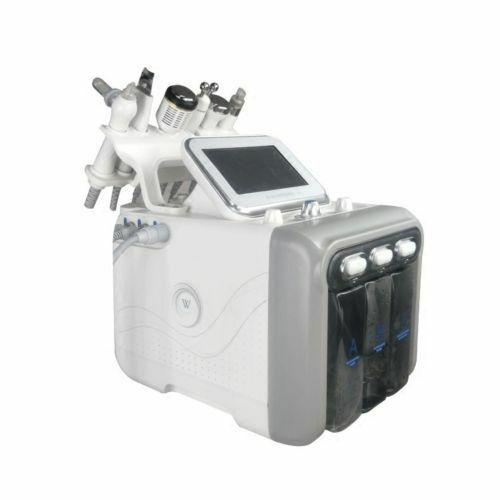 2019 New arrival !!! 6in1 H2-O2 Hydrodermabrasion Equipment Ultrasound Head Oxygen Jet RF Cold Hammer