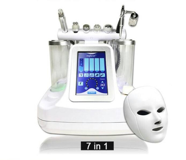 7 in 1 hydro facial hydra dermabraison water aqua face cleaning ultrasonic rf facial beauty machine