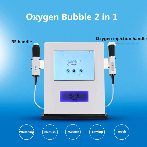 Hot sale high quality portable oxygen facial wrinkle removal machine co2 bubble deep cleaning RF Ultrasonic beauty machine for salon use