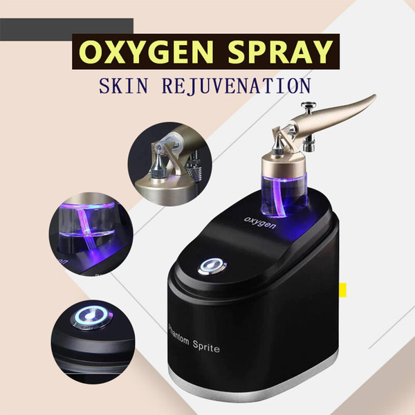 Pure Oxygen Water Spray Jet Facial Massage Skin Rejuvenation Care Peel Machine Whitening Lighten Wrinkles Removal