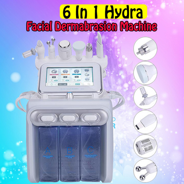 6 in 1 Water Hydro Microdermabrasion Facial Skin Peeling Machine Ult Skin Rejuvention BIO RF Face Lift Deep Cleaning