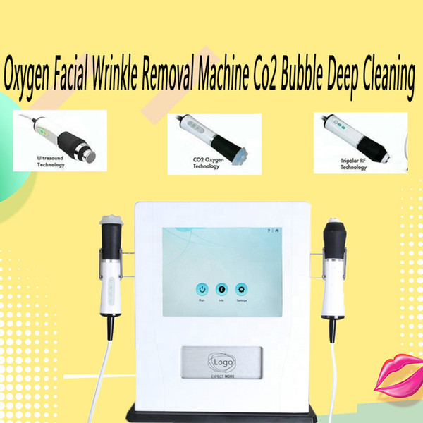 NEW Salon Facial Skin Care Machine portable oxygen facial wrinkle removal machine co2 bubble deep cleaning RF Ultrasonic beauty machine