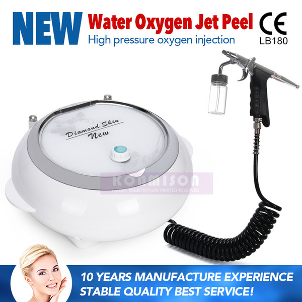 2018 New Portable Oxygen Jet Peeling Facial Machine For Skin Rejuvenation Face Cleansing DHL Free Shipping