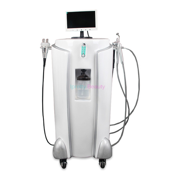 2018 Newest 5 in 1 Hydra Aqua Peeling Microdermabrasion Skin Analyzer Facial Machine With Oxygen Spray Sunction Pen BIO Facial Mask