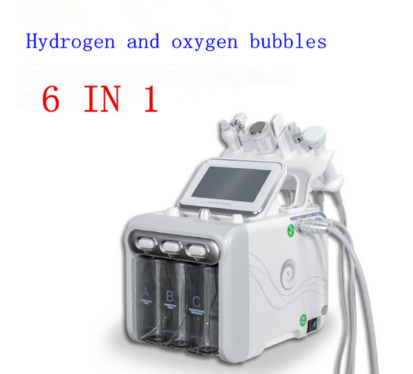 6 in 1 H2 O2 Hydrogen Face Injection Aqua Hydra Dermabrasion Face Beauty machine Hydra facial machine Dermabrasion Aquapeel Facial Machine