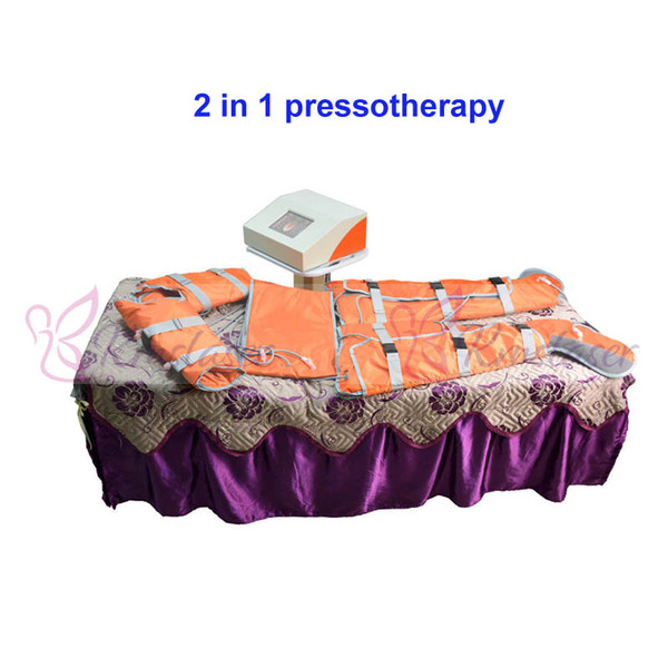 2 in 1 Infrared light air pressure pressotherapy lymphatic drainge weight loss air wave spa equipment