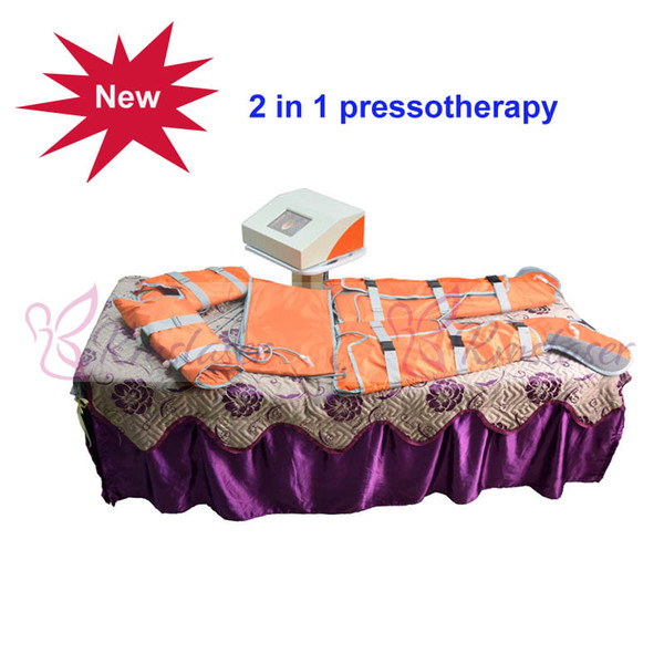 2 in 1 Infrared light air pressure pressotherapy lymphatic drainage body massage skin tightening spa equipment