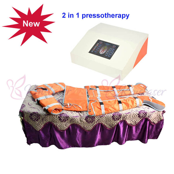 2 in 1 Infrared light air pressure pressotherapy Lymph Drainage Pressotherapy Heated Slimming Blanket Suit Weight Reduce Machine