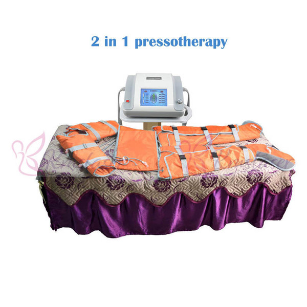 16 pcs air bags 2 in 1 far infrared light air pressure pressotherapy for body sliming weight loss spa equipment