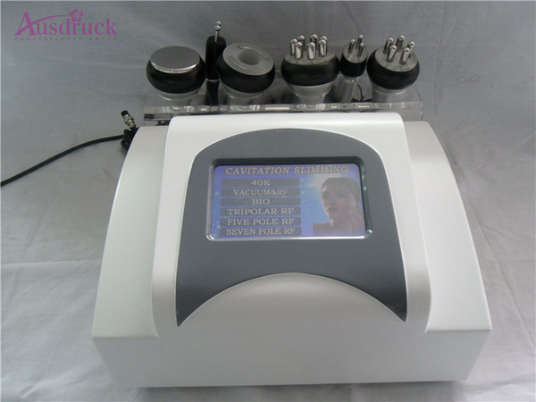 UK 6in1 Vacuum RF Ultrasonic 40K cavitation Anti Cellulite slimming Body face RF Wrinkle removal Radio frequency beauty skin care equipment