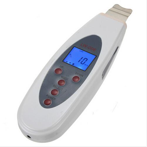 Fashion Portable Large LCD Screen Ultrasonic Skin Scrubber Beauty Machine Peel Facial Spa Salon Equipment For Men Or Female