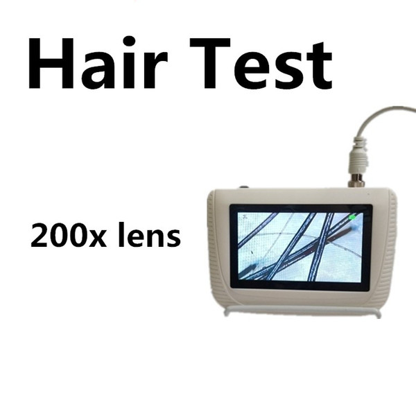 5 Inch LCD Screen Digital Skin Scanner Analyzer Machine Hair Analysis Portable Rechargeable Skin Detector Freeze frame Fixed