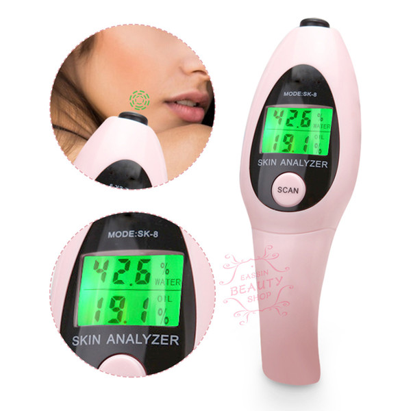 Portable LCD Digital Skin Face Moisture Oil Meter Analyzer Monitor Tester Sensor Clear and Intuitive Beauty Machine