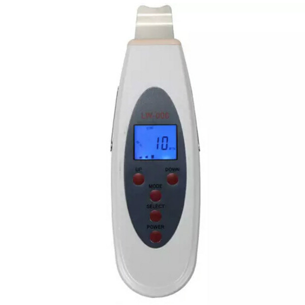 Fashion Portable Large LCD Screen Ultrasonic Skin Scrubber Beauty Machine Peel Facial Spa Salon Equipment For Men Or Female