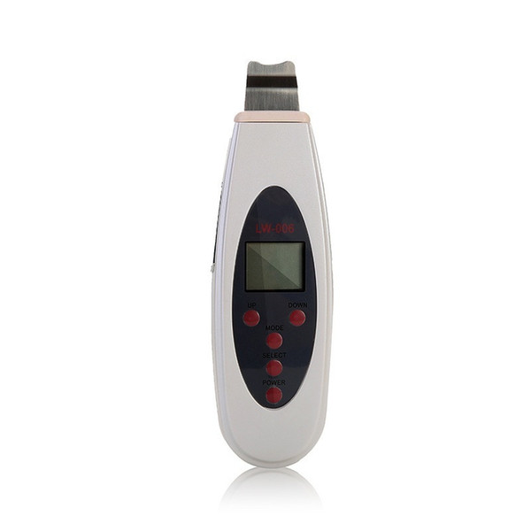 Fashion Portable Large LCD Screen Ultrasonic Skin Scrubber Beauty Machine Peel Facial Spa Salon Equipment For Men Or Female Free Shipping