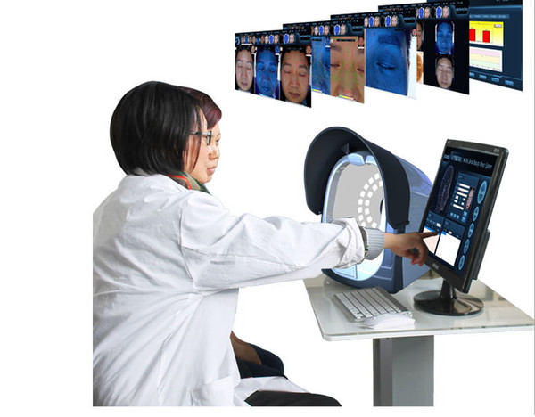 2019 New arrival !!!High Quality 6D 20 million pixels facial skin analyzer Skin Diagnosis System UV skin canner analyzer