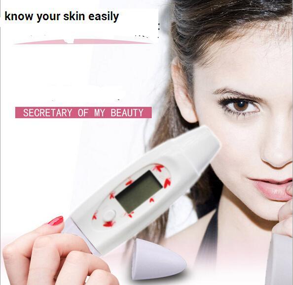 Portable digital LCD face bia skin detector Monitor Tester facial Digital Skin Moisture Diagnosis Water Analyzer LCD Screen beauty tool