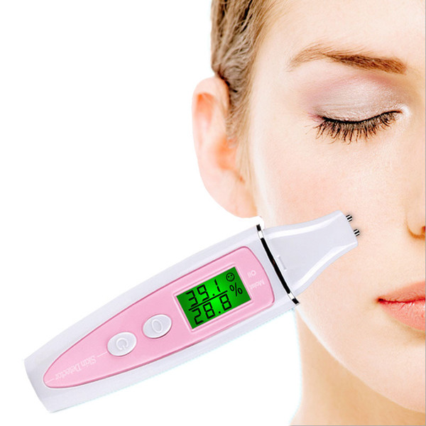 New LCD Digital Skin Moisture Meter Skin Care Tester Moisture Oil Content Analyzer Monitor Detector Face Care Tool Monitoring