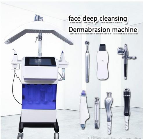 2019 Professional Hydro Microdermabrasion hydra facial Skin Care Cleaner Water aqua Jet Oxygen Peeling Spa Dermabrasion Machine with PDT LED