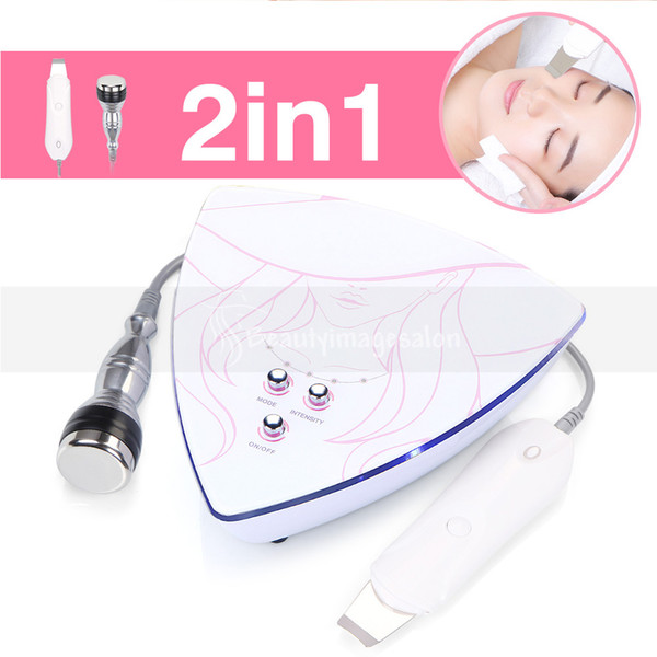 New Beauty Products 2018 2 In 1 Multifunctional Ultrasonic And Skin Scrubber Deeping Clean Skin Beauty Device