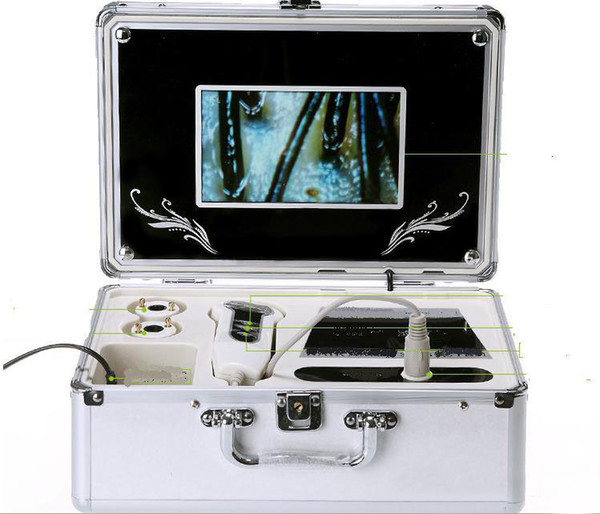 New arrival hair camera skin tester scalp hair detector with two lens hair skin testing Scanner instrument