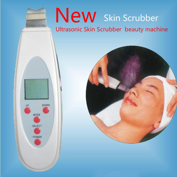2018 Portable Large LCD Screen Ultrasonic Skin Scrubber Beauty Machine Peel Facial Spa Salon Equipment For Men Or Female CE/DHL