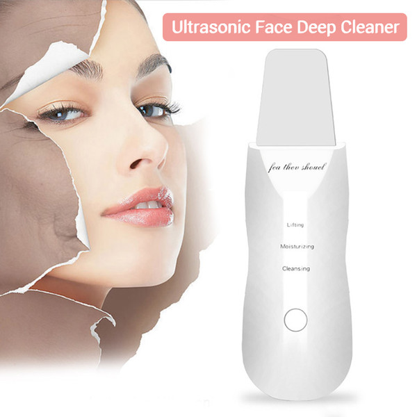 Ultrasonic Face Deep Cleaner Electric Blackhead Acne Removal Massager Sonic Skin Pores Cleansing Device Facial Skin Care Tools