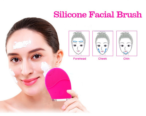 Waterproof Silicone Facial Cleansing Brush for Deep Cleansing electric brush for skin care