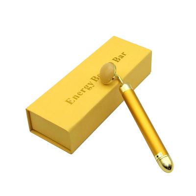 Hot Amazon foreign trade explosions jade gold rod beauty instrument vibration thin face instrument jade through the ion introduction pull